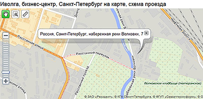 Схема проезда к офису